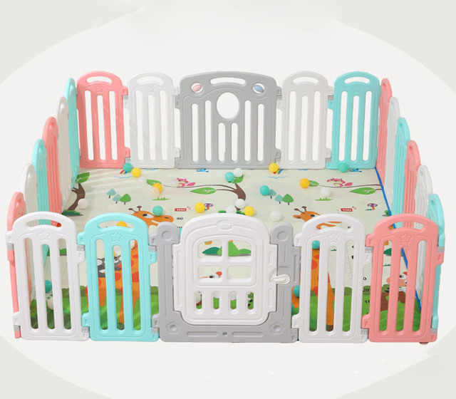Memizo Luxury Kids Fence Outdoor Indoor Play Game Playpen Playpen