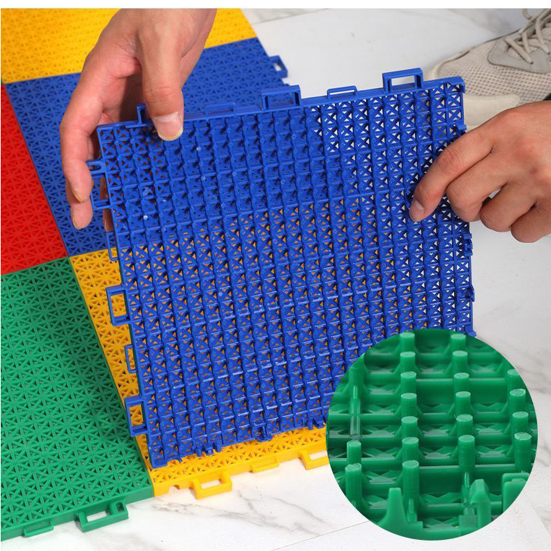 Подвесной напольный коврик из полипропилена для детского сада, уличная баскетбольная площадка, спортивный открытый водонепроницаемый мягкий пол