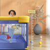 Memizo bebes indoor -grayground Watergrabing Praying Whale Soft Baby Playpen Playpen