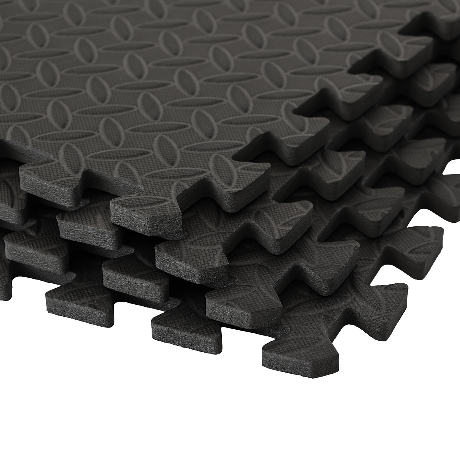 Коврики-пазлы из пенопласта Memizo EVA, набор из 6 черных напольных ковриков, 120 см x 180 см