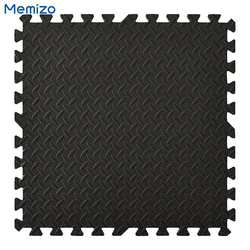 Коврики-пазлы Memizo из пеноматериала EVA, 6 шт., черные напольные коврики, 120 см x 180 см