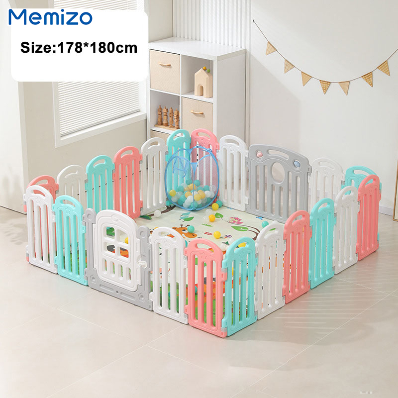 Memizo Luxury Kids Fence Outdoor Indoor Play Game Playpen Playpen