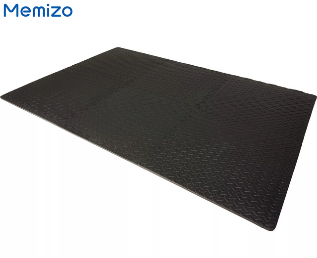 Коврики-пазлы Memizo из пеноматериала EVA, 6 шт., черные напольные коврики, 120 см x 180 см