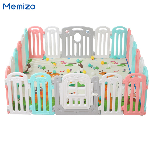 Memizo Luxury Kids Fence Outdoor Indoor Play Game Playpen Playpen